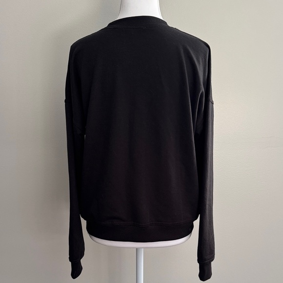 Philosophy Black Top with Gold Sequin Bow size S - Picture 4 of 6